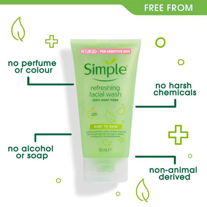 Simple Kind to Skin Refreshing Facial Wash - 150ml